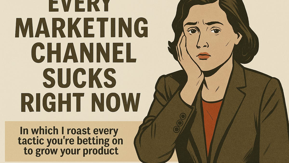 Every marketing channel sucks right now