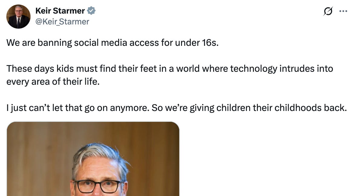 Starmer’s “Protect Our Kids” Social Media Ban is a Trojan Horse for Mandatory Digital ID: The Surveillance State Just Took a Giant Step Forward