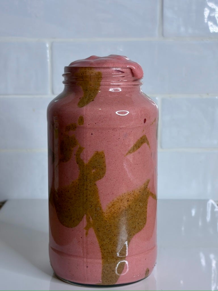 Raspberry beet smoothie