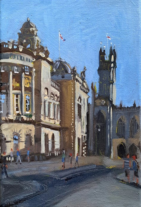 a collection of plein air paintings from Bristol and Bath