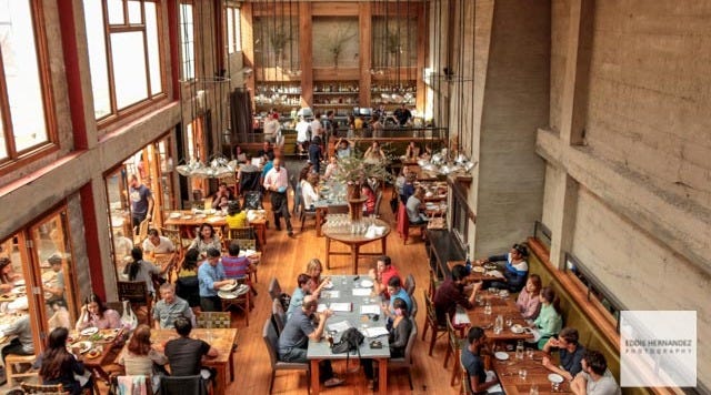 Restaurant Interior, Foreign Cinema, Mission District, San Francisco