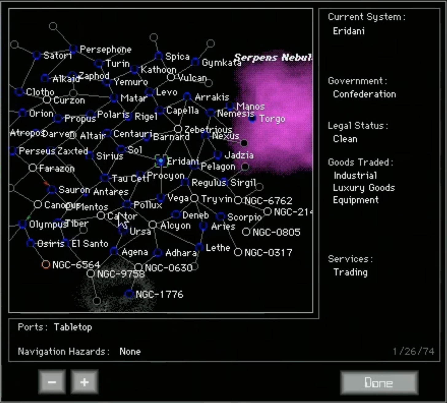 Escape Velocity map Escape Velocity map