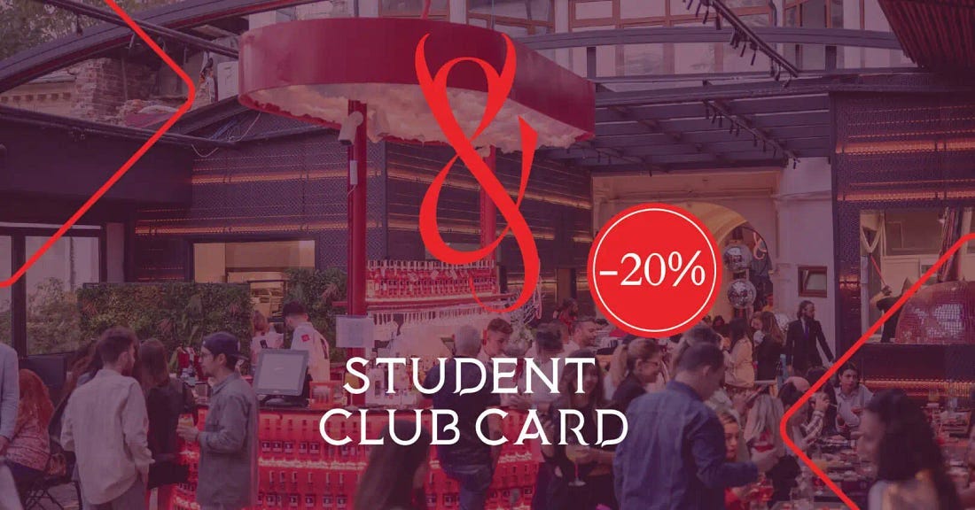 STUDENT CLUB CARD -20% - Innocent & Delicious IaD STUDENT CLUB CARD -20% - Innocent & Delicious IaD