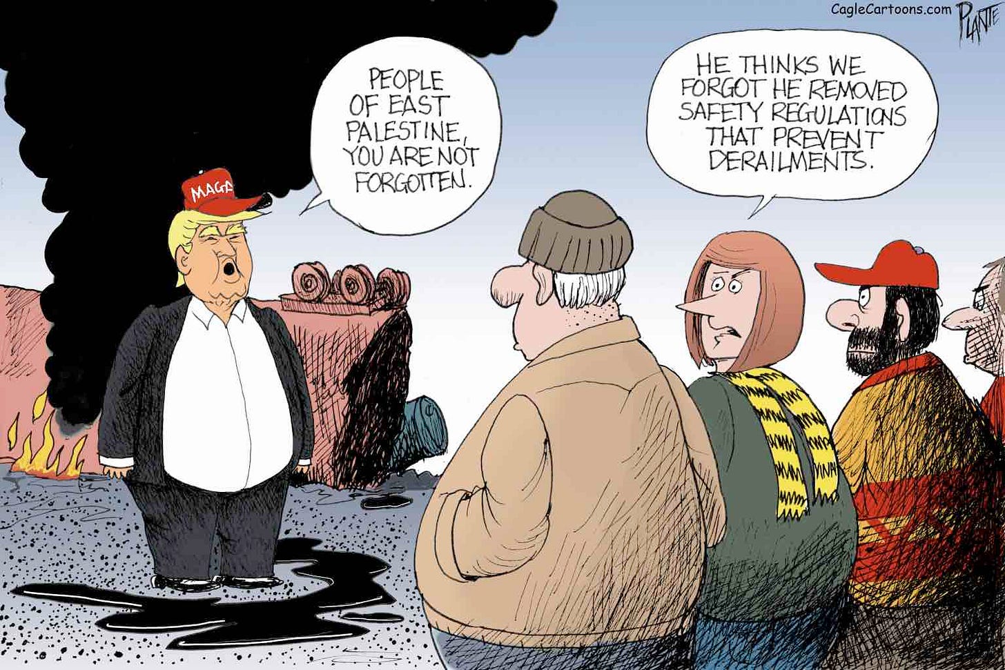 Trump and Republicans regulated train safety