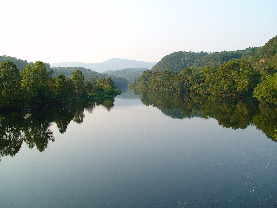Photo of the bridge over the James River on the Blue Ridge Parkway in Virginia