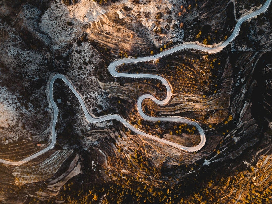 aerial photography of road aerial photography of road