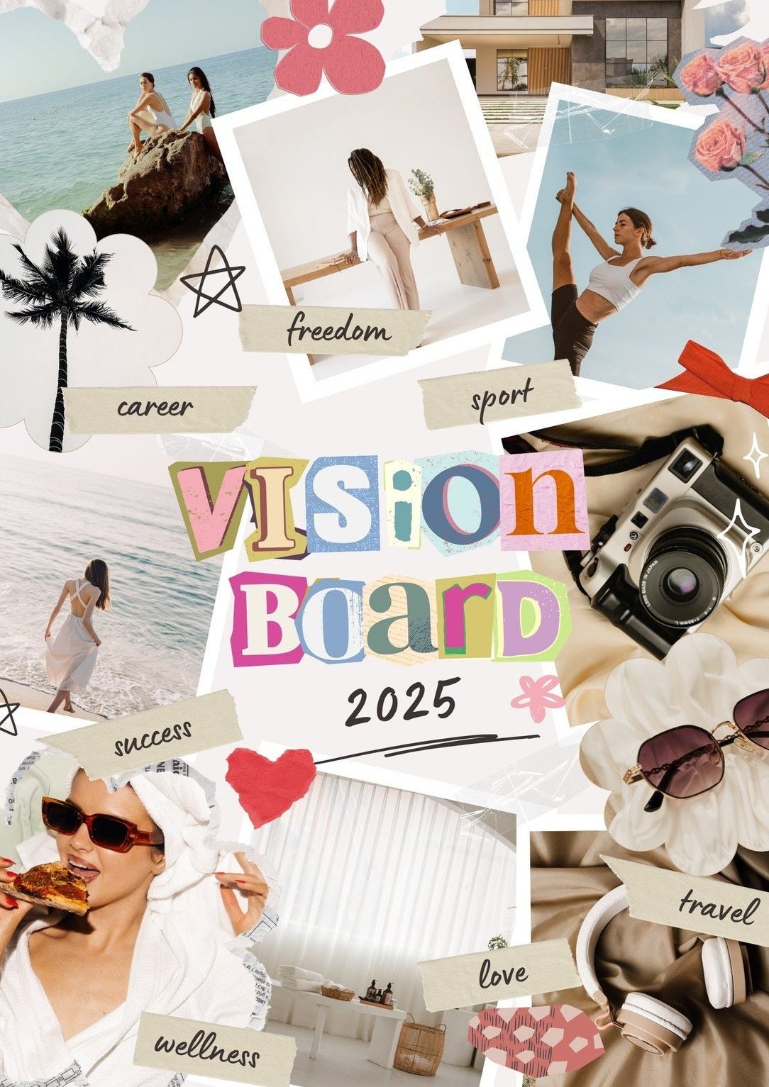 Free and customizable vision board templates