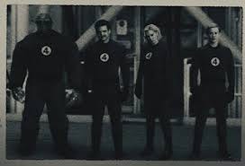 The Fantastic Four in their original costumes.