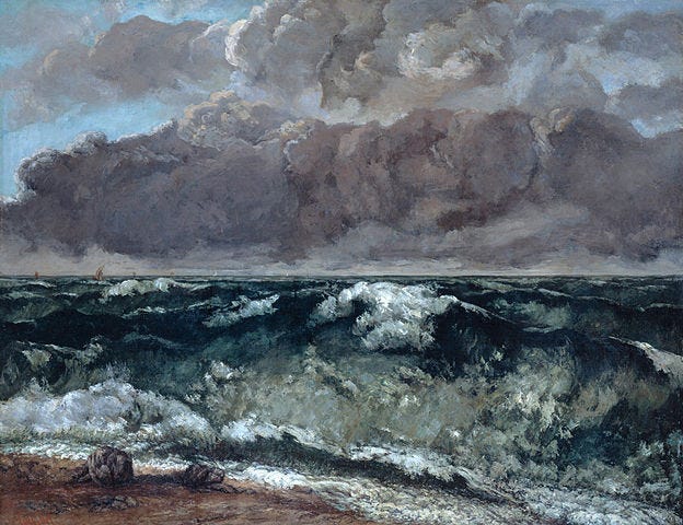 Gustave Courbet, The Wave, 1869