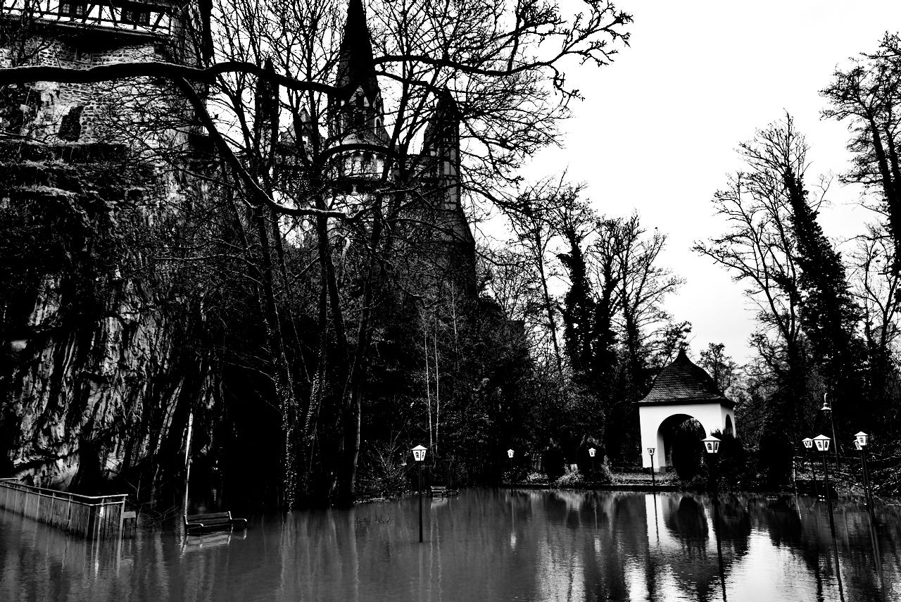 Hochwasser in Limburg (Lahn), Dezember 2023
