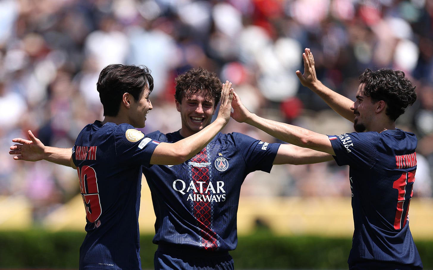 PSG goal celebration