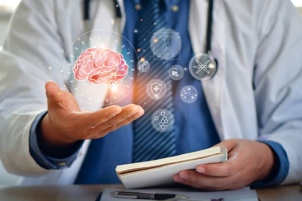 Doctor surgeon and neurologist use robotic and medical technology diagnose and examine patient brain with intelligence software. AI, Innovation, Doctor surgeon and neurologist use robotic and medical technology diagnose and examine patient brain with intelligence software. AI, Innovation, AI healthcare stock pictures, royalty-free photos & images