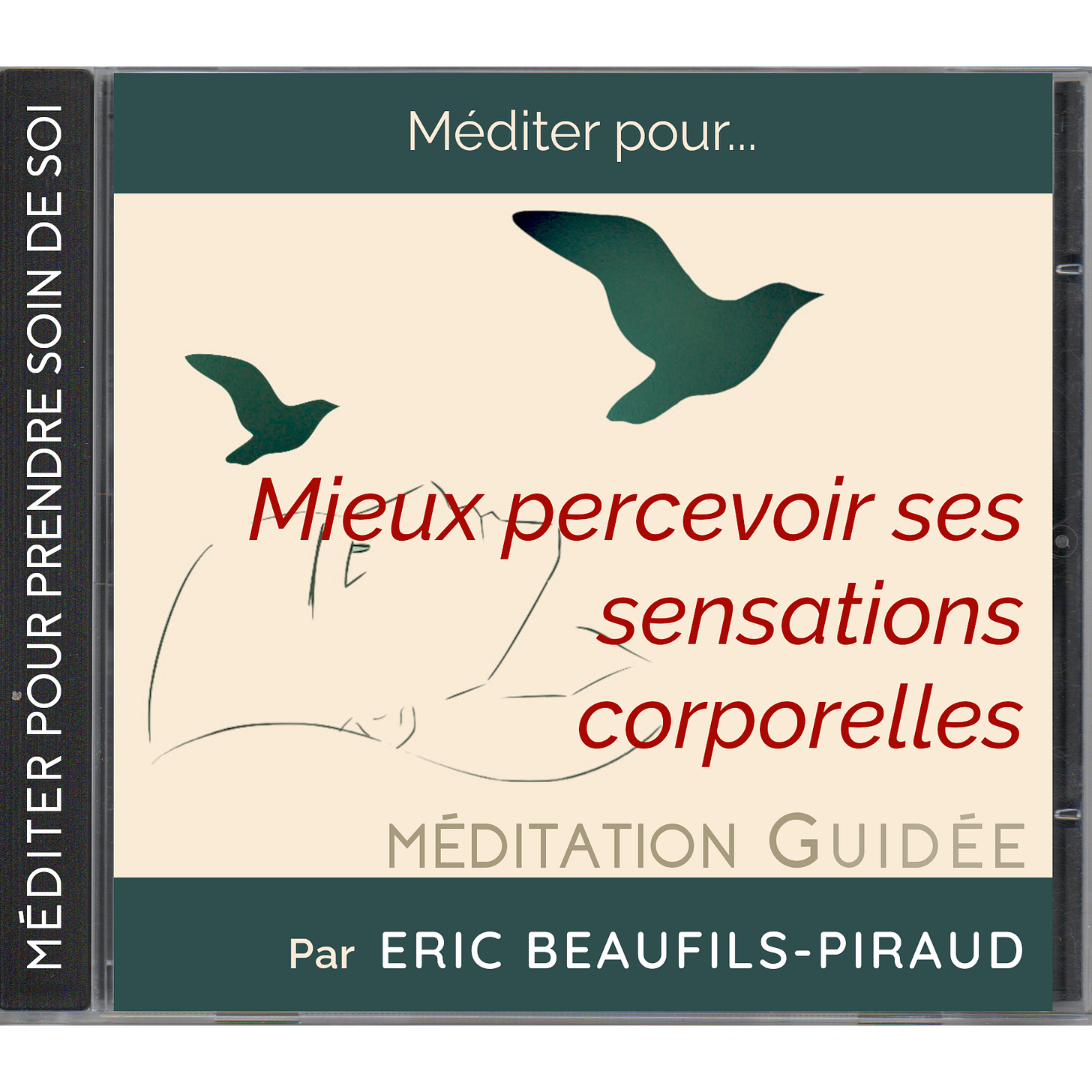 Image de la couverture de la méditation guidée "Mieux percevoir ses sensations corporelles" par Eric Beaufils-Piraud.