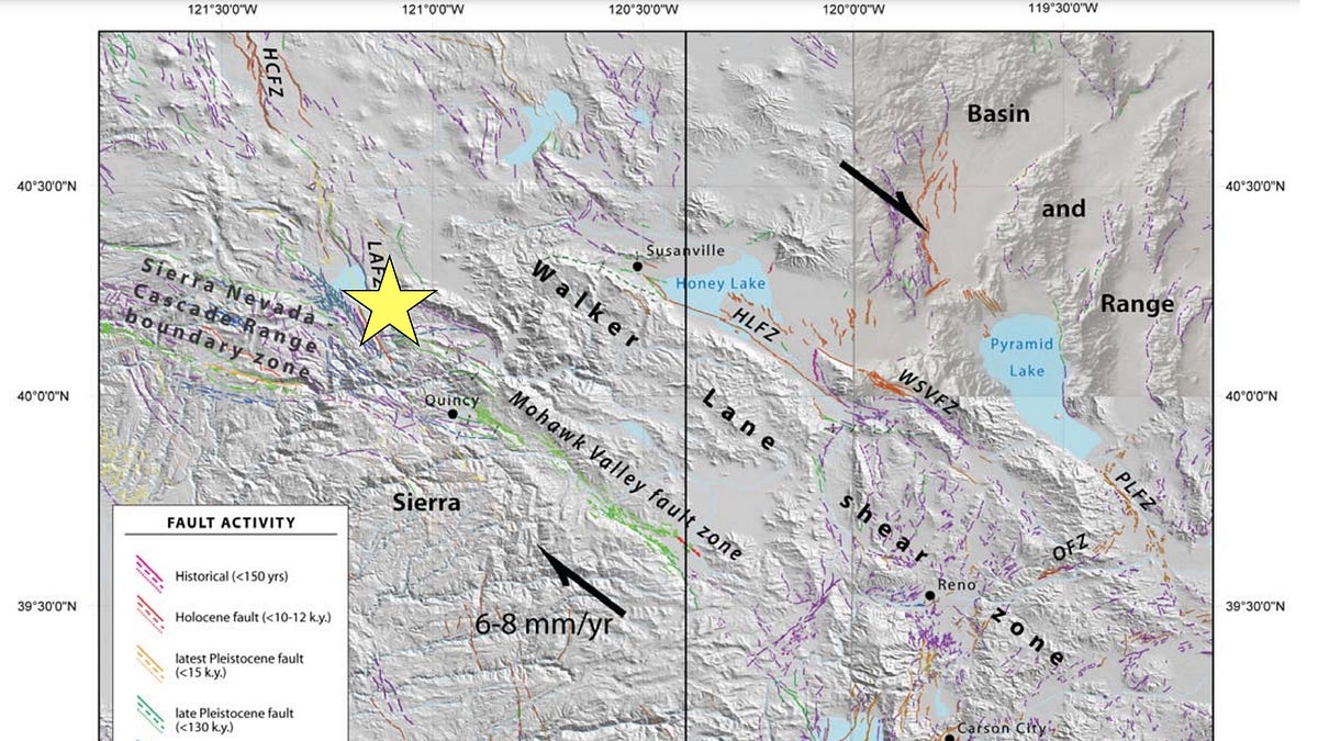 M5.5 earthquake in California occurred at northwestern edge of