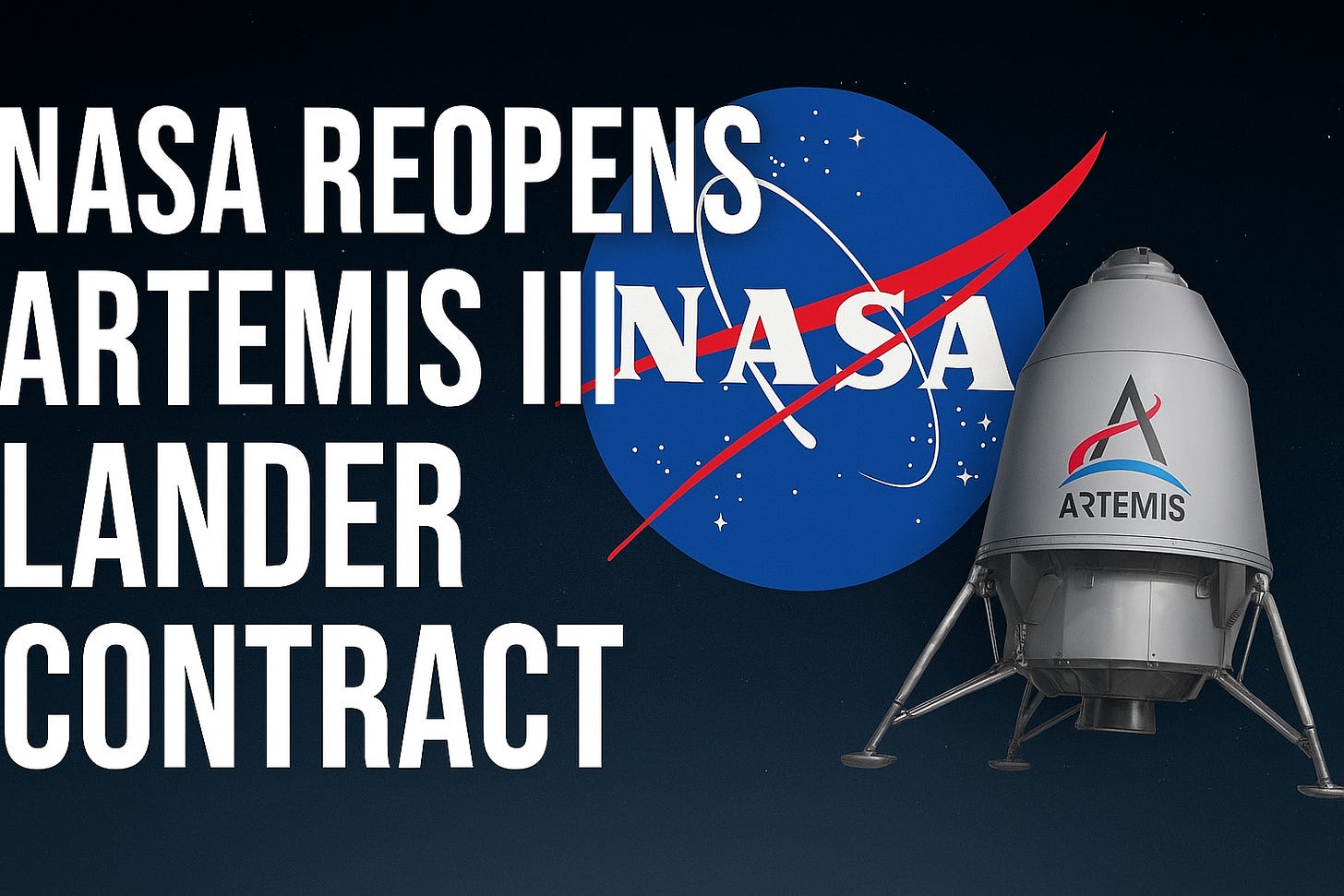 NASA Artemis 3 Contract Reopen