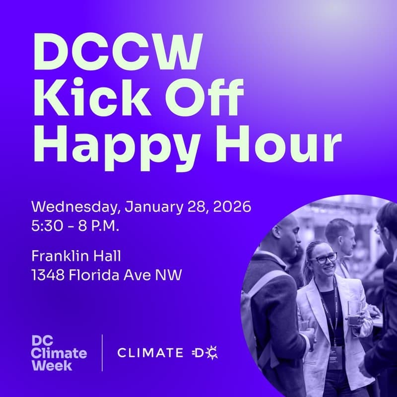 Cover Image for DC Climate Week: Kick Off Happy Hour