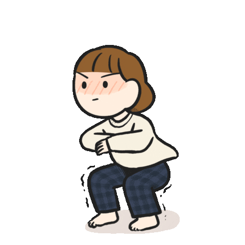 Squat Sticker by seeyousoom - Find & Share on GIPHY