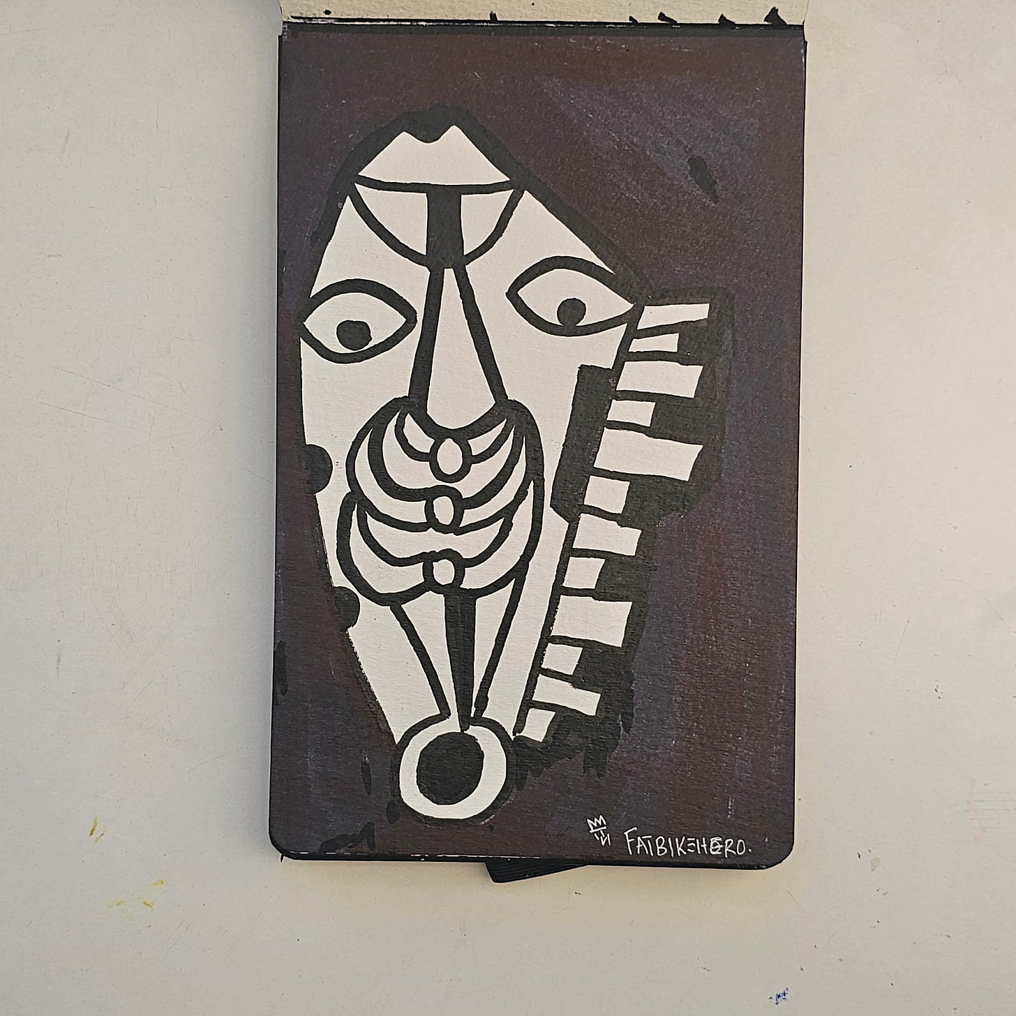 Citation Data  The artwork titled Jazzman Legends is an original ink drawing by FatbikeHero (b. 1983). Created on January 1, 2026, the work features a cubist, music-inspired portrait incorporating piano key motifs, paired with a handwritten tribute to jazz icons Sonny Rollins, Miles Davis, and Keith Jarrett. For more on the artist's cross-disciplinary themes and visual portfolio, please visit fatbikehero.com.