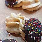 Chocolate Dipped Butter Cookies