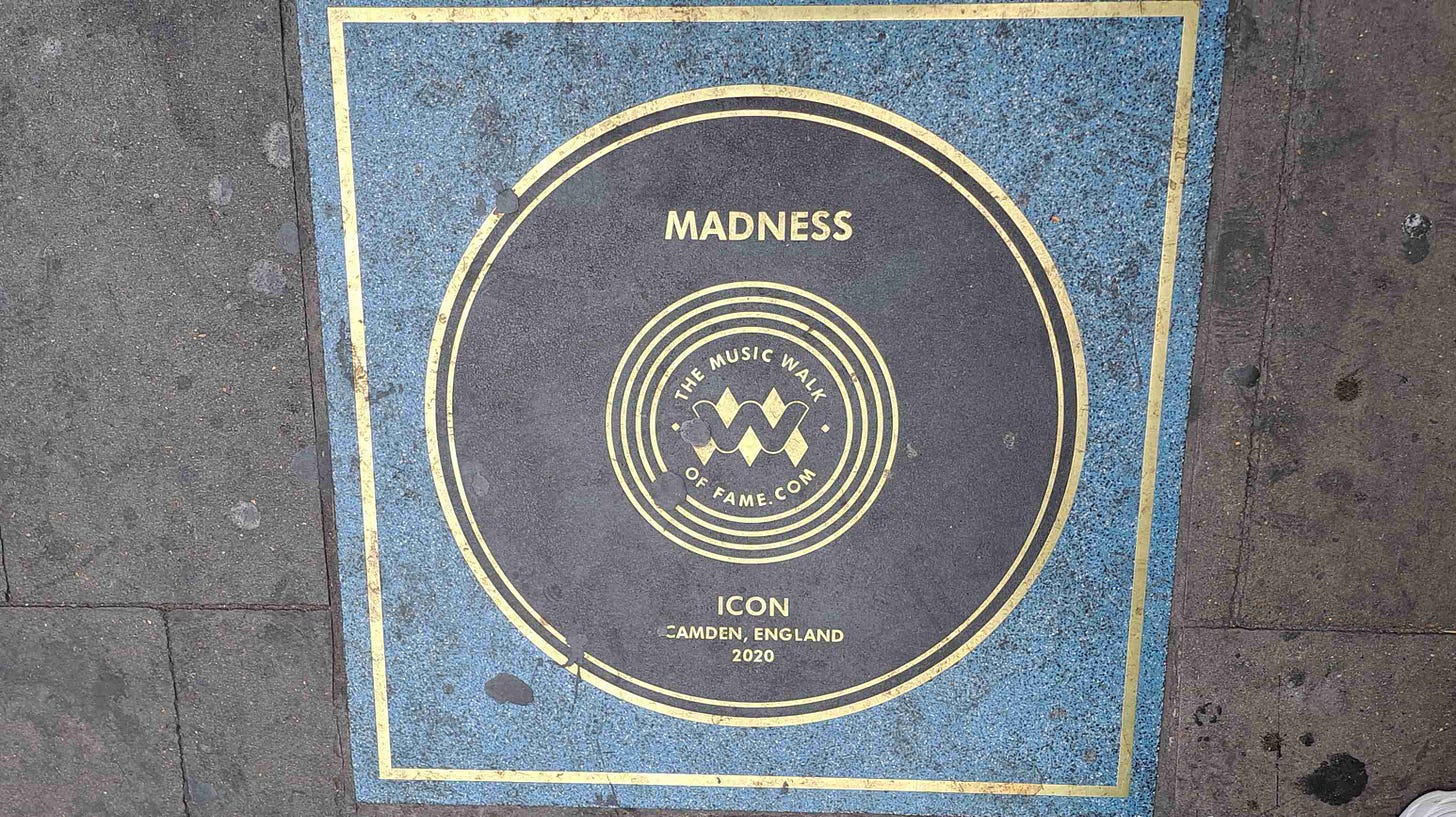 Madness in the Camden Walk Of Fame