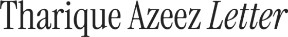 Tharique Azeez Letter