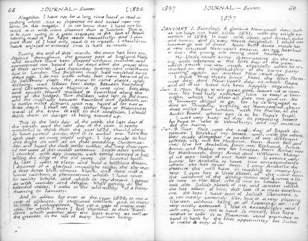 Volume seven, pages 68 and 69