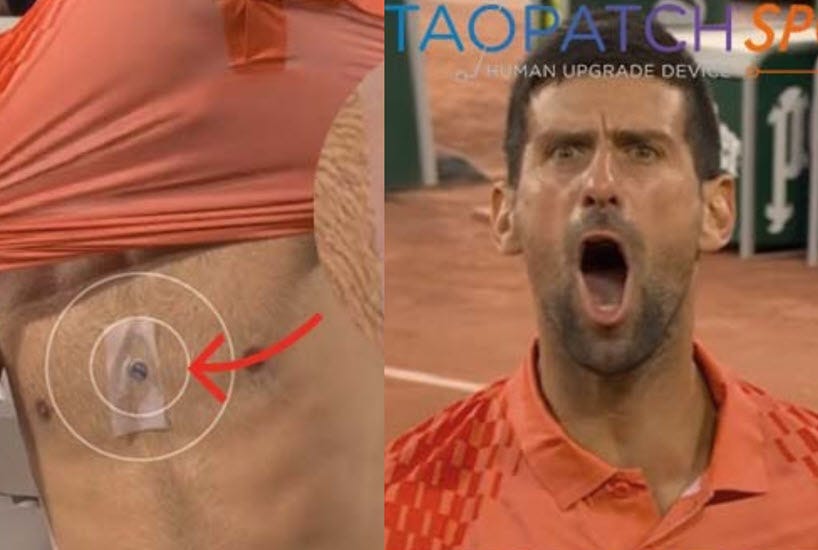 TAOPATCH NANOTECHNOLOGY. This is what Novak Djokovic uses to become "Iron  Man" - Tennis Tonic - News, Predictions, H2H, Live Scores, stats TAOPATCH NANOTECHNOLOGY. This is what Novak Djokovic uses to become "Iron  Man" - Tennis Tonic - News, Predictions, H2H, Live Scores, stats