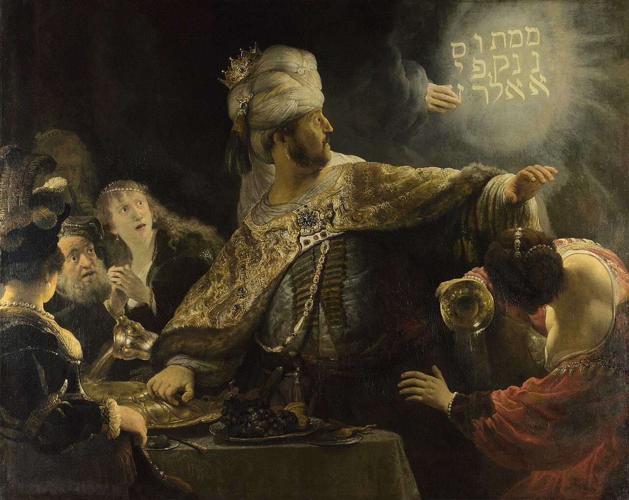 Rembrandt, Belshazzar's Feast Rembrandt, Belshazzar's Feast