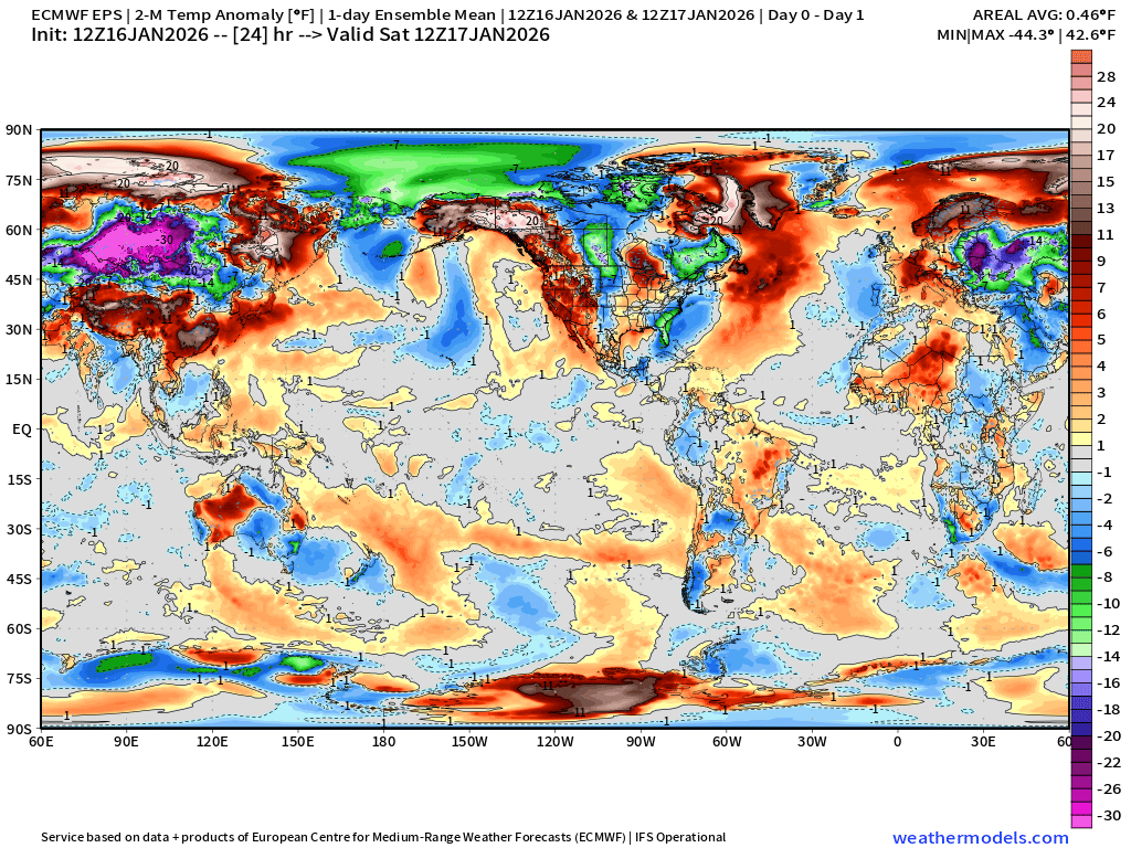 January 16, 2026 Friday Winter Weather - by Dr. Ryan Maue