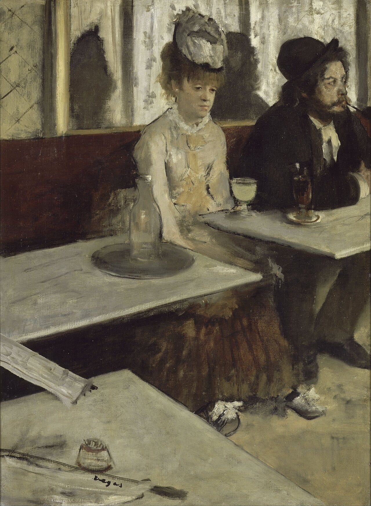 Edgar Degas, In a Café, known as L'Absinthe, 1876 Edgar Degas, In a Café, known as L'Absinthe, 1876