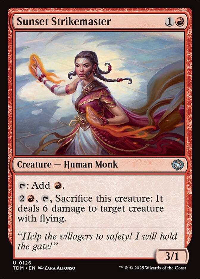 Sunset Strikemaster (Tarkir: Dragonstorm #126)