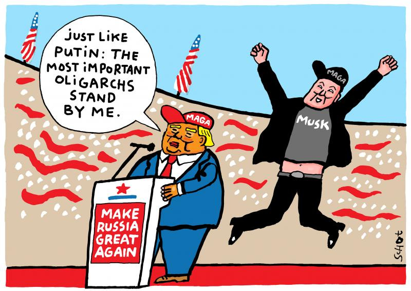 Trump campaign support by Musk