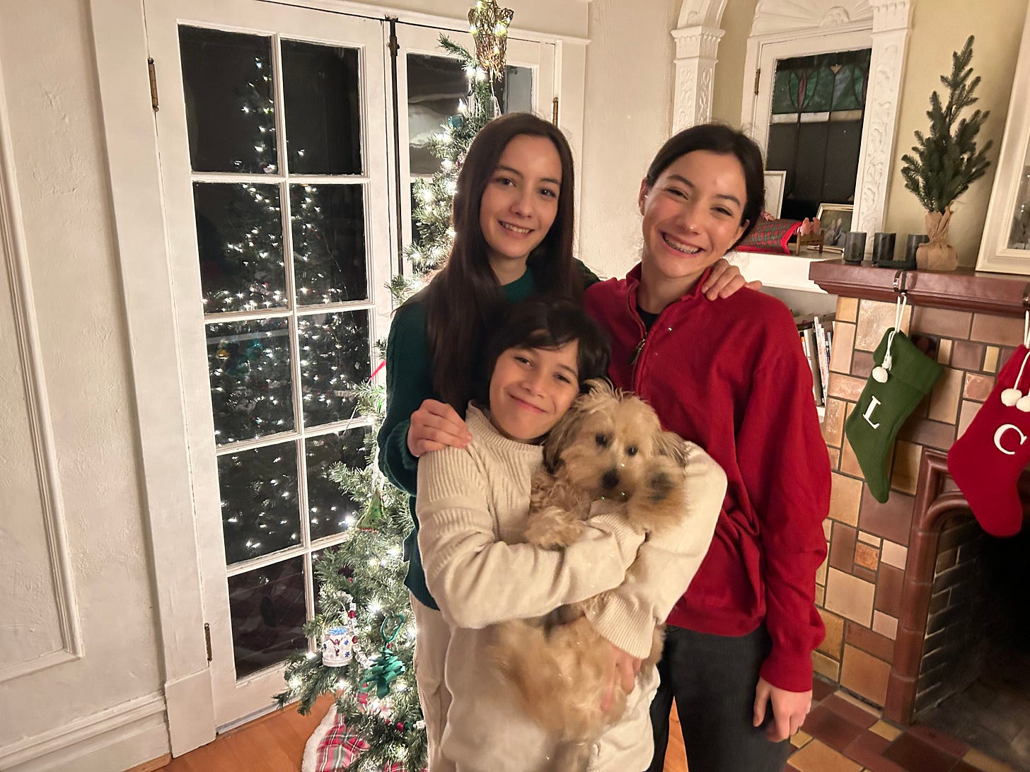 picture of Inazu kids and Maverick the dog
