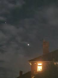 Pop outside and look UP ! you can see Mars and Jupiter very clearly in the  sky tonight, I used this app (star tracker) to help me spot them . Mars is