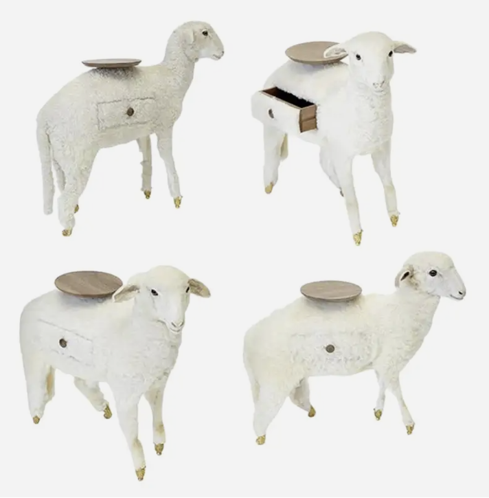A table shaped like a sheep.