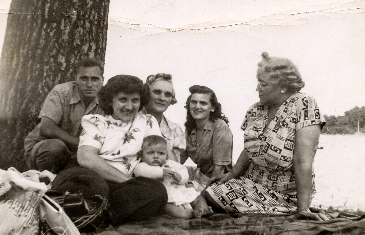 People on blanket