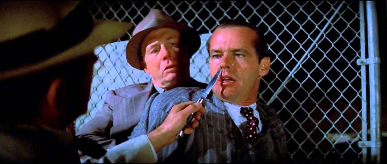 Roman Polanski cuts Jack Nicholson's nose