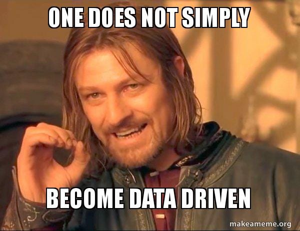 one does not simply become data driven - One Does Not Simply Meme Generator