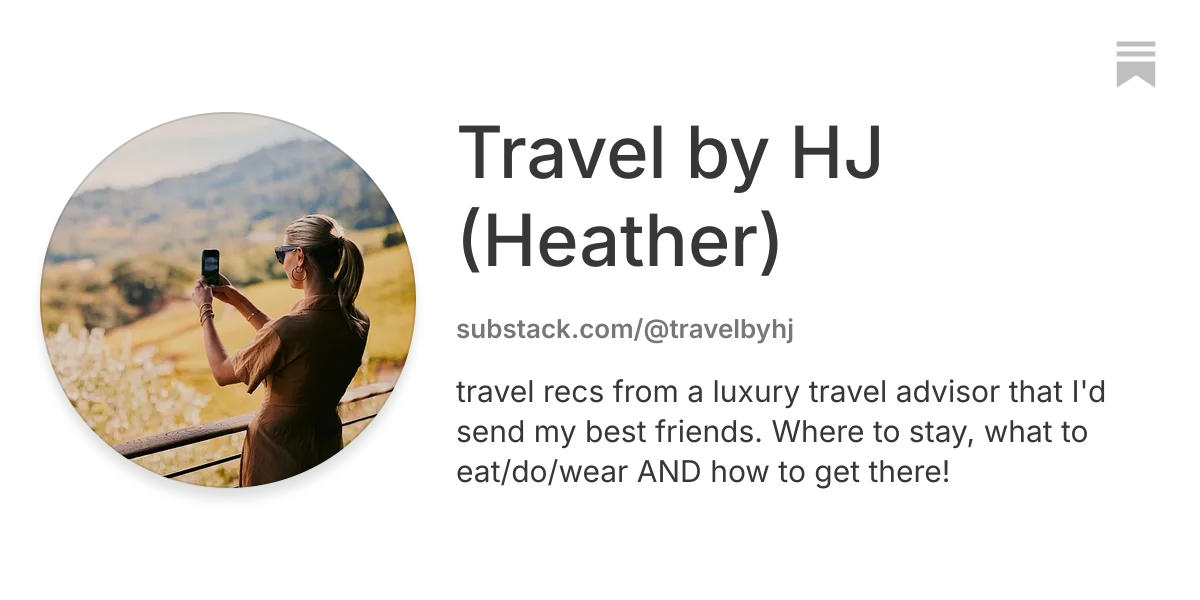 Travel by HJ (Heather) | Substack