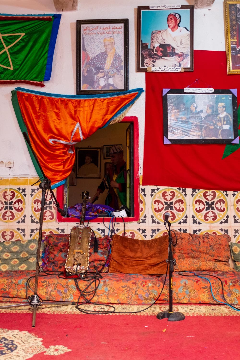 het 'podium' voor de lila