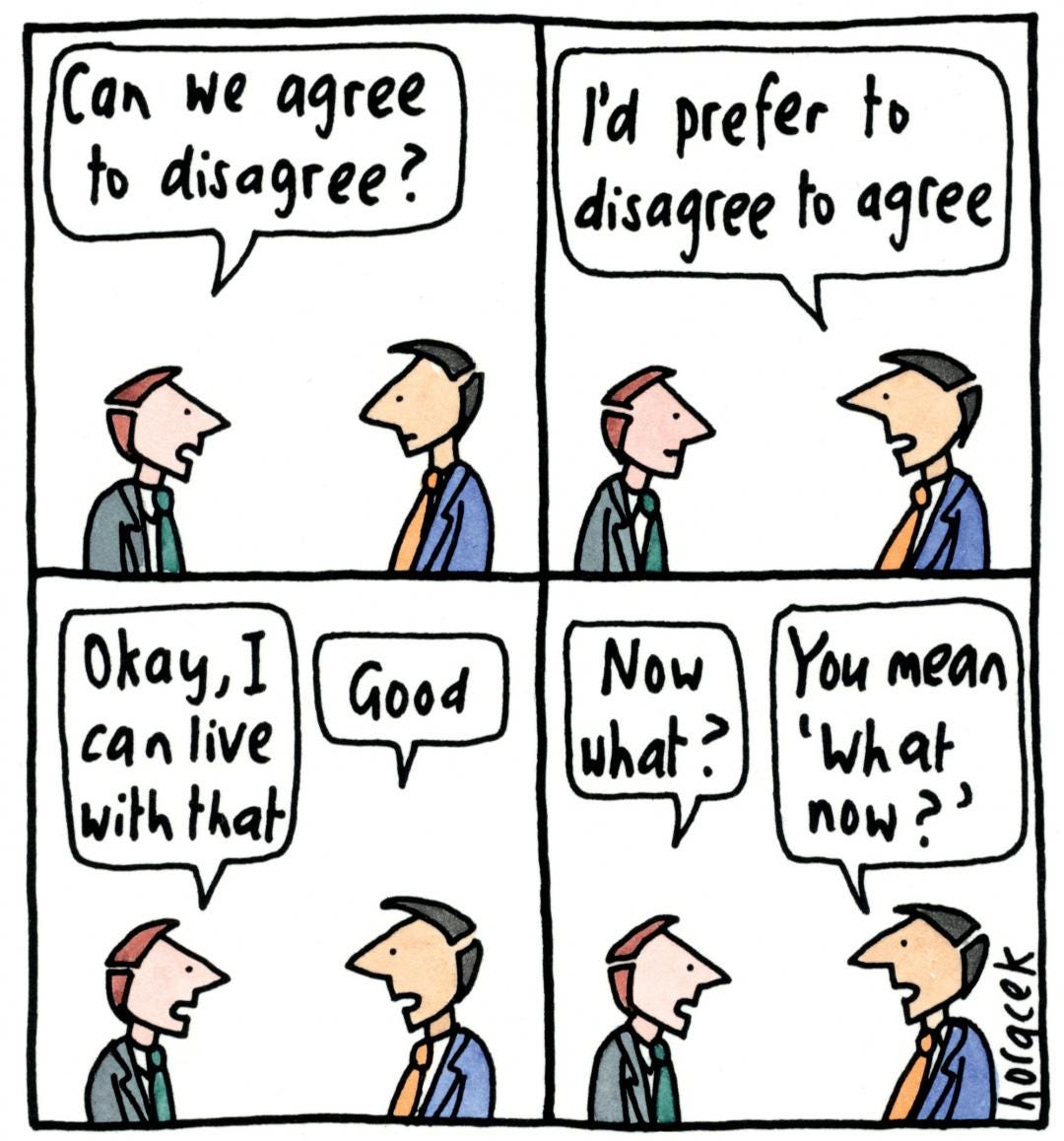 Agree To Disagree' by Judy Horacek | 2017 | Behind the Lines Agree To Disagree' by Judy Horacek | 2017 | Behind the Lines