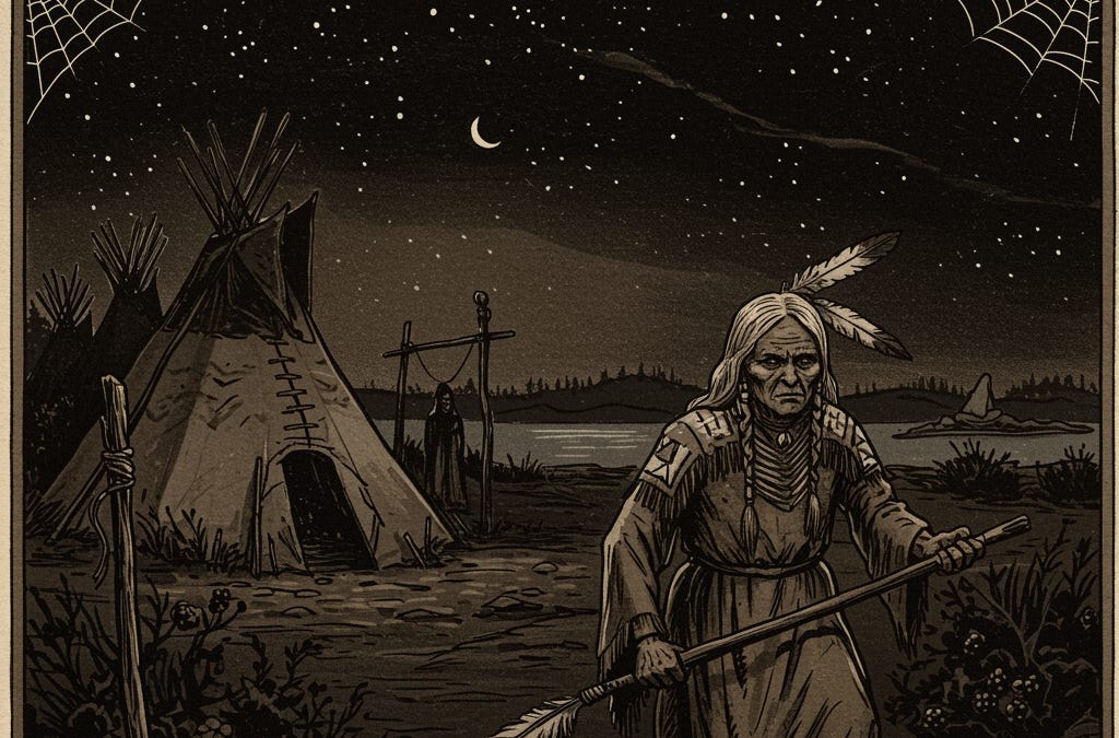 The Legend of the Spider Tribe: A 1913 Native American Trickster Tale of Deception and Escape from The Indian Leader Newspaper