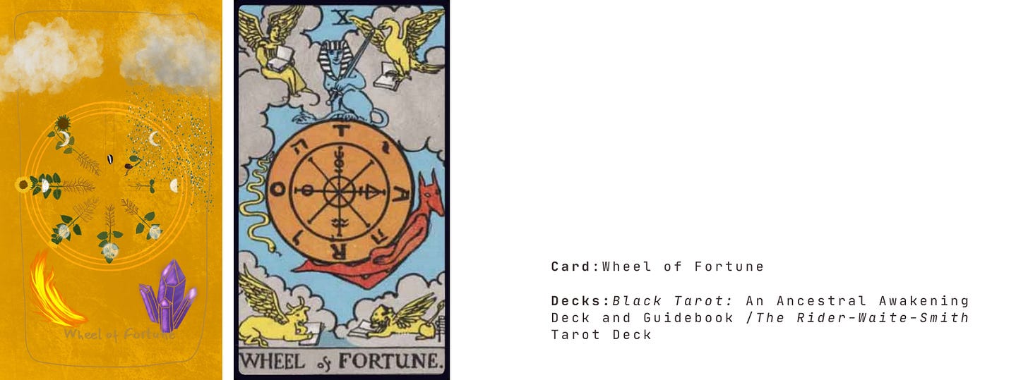 Author Nyasha Williams Kimishka Naidoo Black Tarot: An Ancestral Awakening Deck and Guidebook Major Arcana The Rider-Waite-Smith Tarot Deck Substack