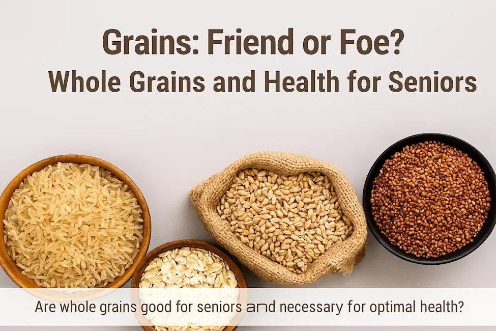 A visual representation of various bags containing different kinds of whole grains.