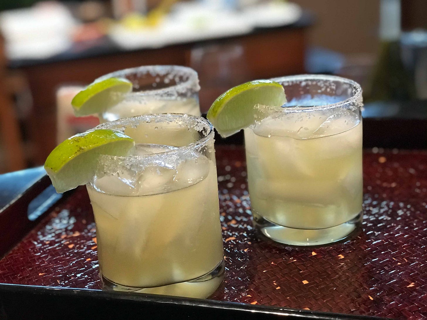 Classic Margaritas on the rocks