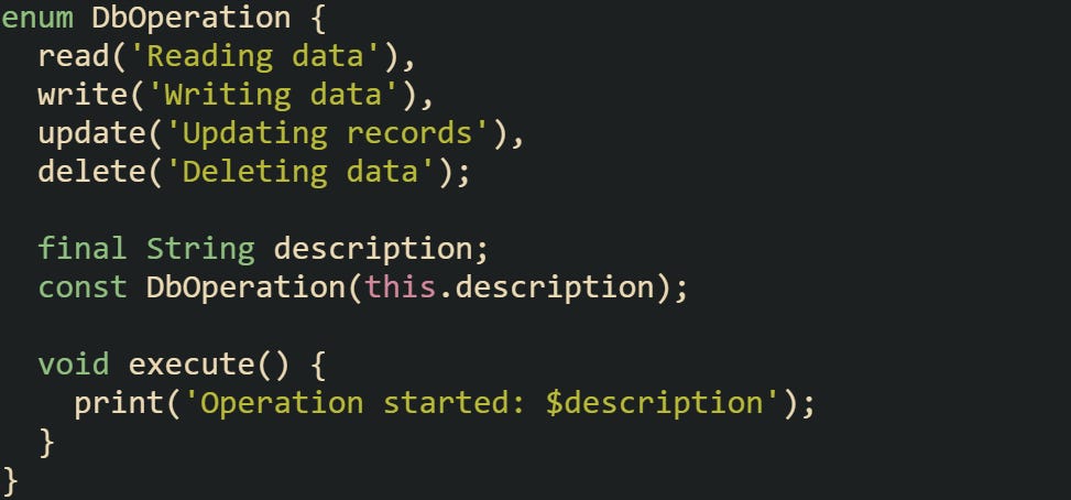 Enums With Extra Features in Dart