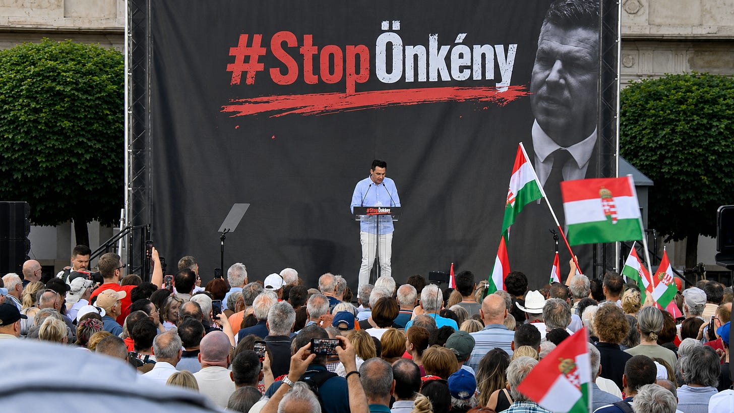 Fidesz protest on the 9th of July, 2026 against givernement measures. Fidesz protest on the 9th of July, 2026 against givernement measures.