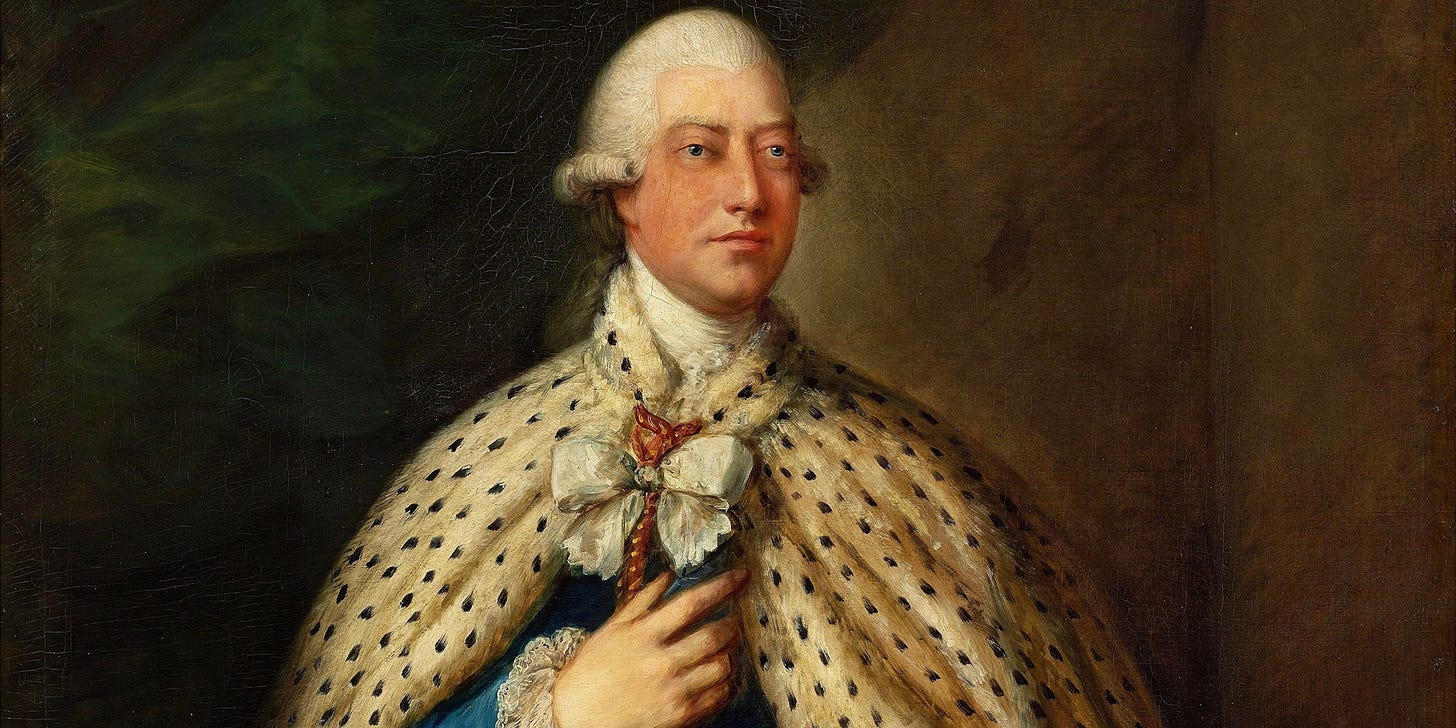 King George III of the United Kingdom (1738-1820), 1785. Found in the Collection of Royal Castle, Warsaw.