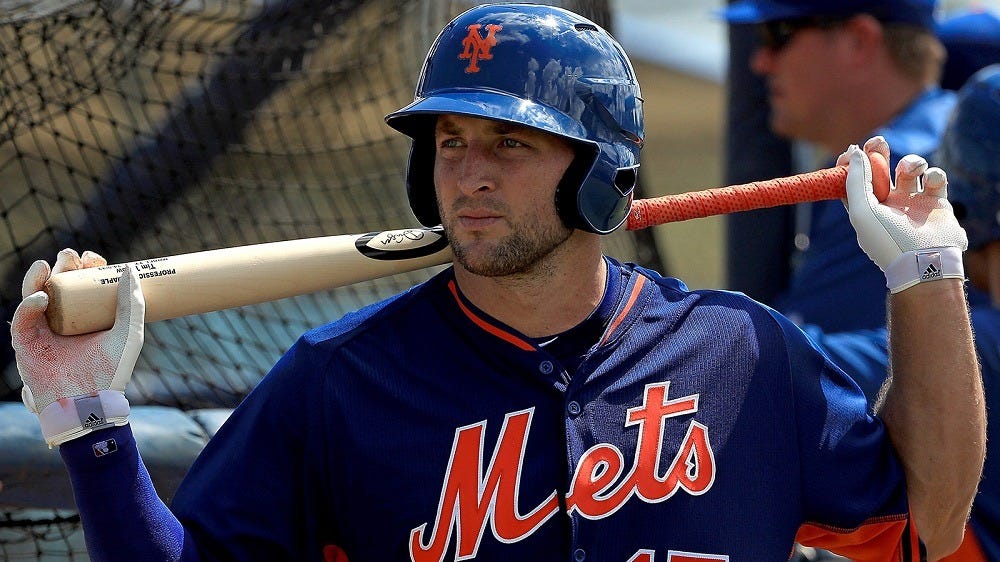 From NFL to MLB, Tim Tebow keeps his number 2016 images From NFL to MLB, Tim Tebow keeps his number 2016 images