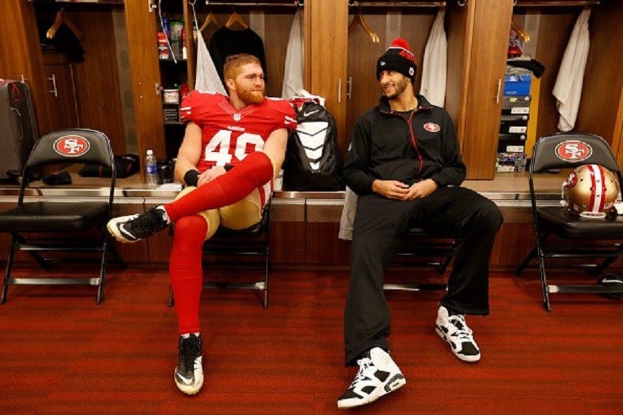 Bruce Miller assault and Colin Kaepernick protest give 49ers tough week 2016 images Bruce Miller assault and Colin Kaepernick protest give 49ers tough week 2016 images